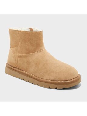 Suede Booties with Memory Foam